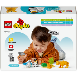 LEGO® DUPLO® 10442 Rodinky divokých zvířat: Tučňáci a lvi
