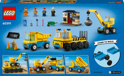 LEGO® City 60391 Vozidla ze stavby a demoliční koule
