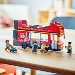 LEGO® City 60407 Červený dvoupodlažní vyhlídkový autobus
