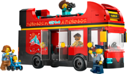 LEGO® City 60407 Červený dvoupodlažní vyhlídkový autobus
