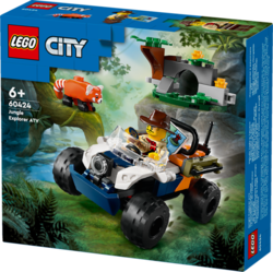 LEGO® City 60424 Čtyřkolka na průzkum džungle – mise panda červená
