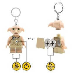 LEGO® Harry Potter Dobby - svítící klíčenka
